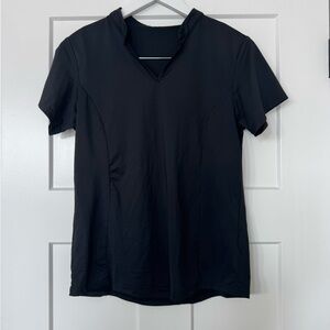 Obla Women's Golf Polo Shirt V-Neck Short Sleeve Collarless